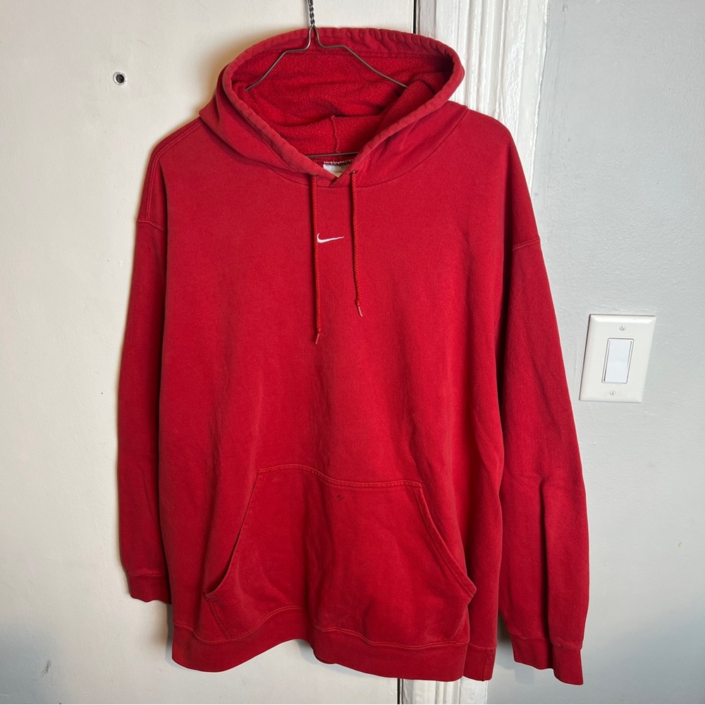 Red Nike Men's Hoodie
